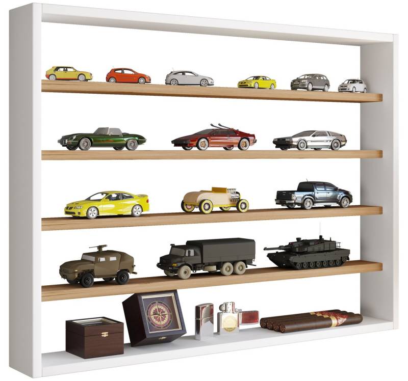 VCM Hängevitrine Holz Wandregal Wandvitrine Regal Deko Osado L von VCM