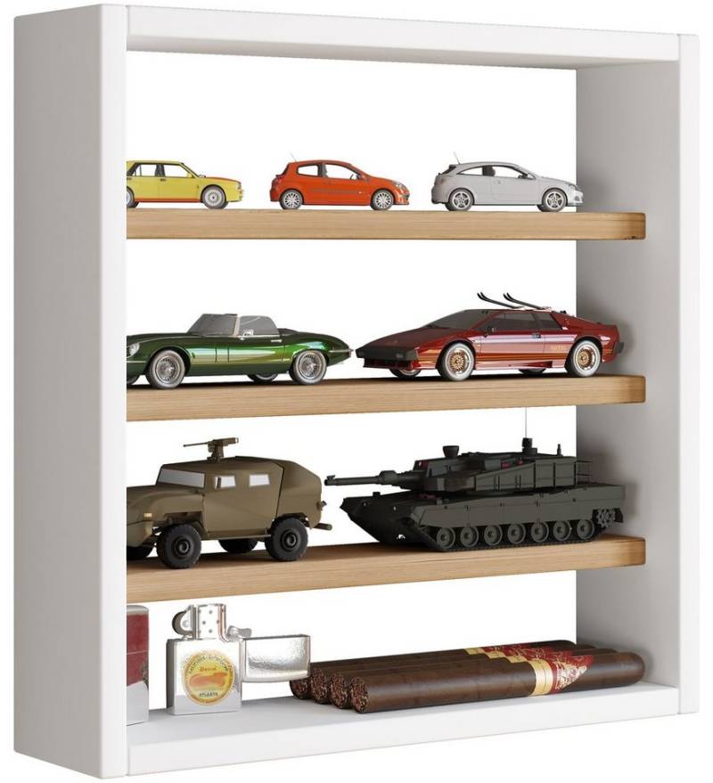 VCM Hängevitrine Holz Wandregal Wandvitrine Regal Deko Osado S von VCM