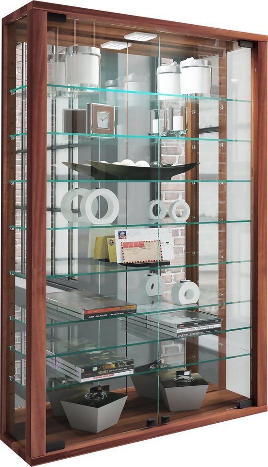 VCM Hängevitrine Wandvitrine Glasvitrine Vitrosa Mini Spiegel von VCM