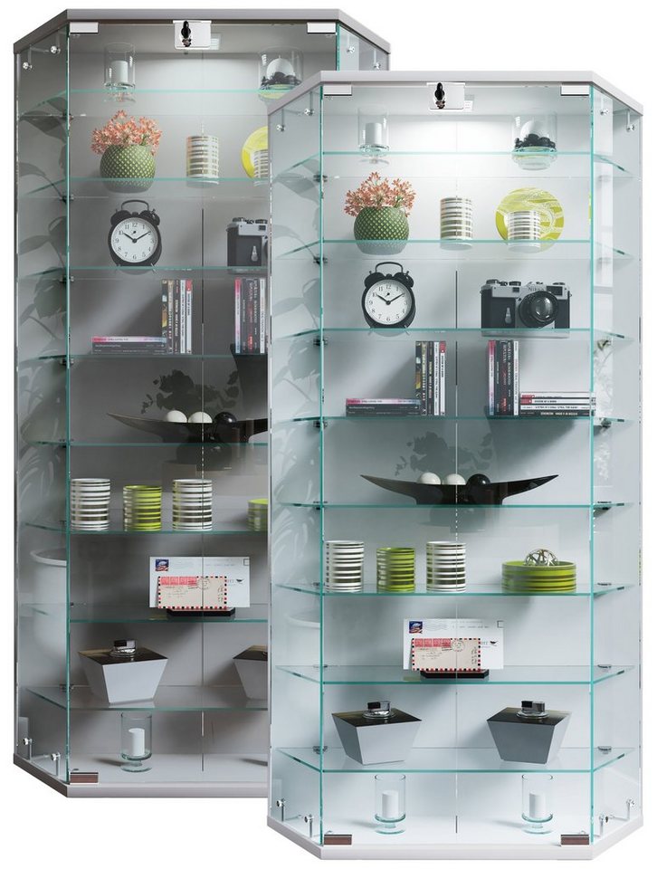 VCM Hängevitrine Wandvitrine Hängevitrine Glasvitrine Benila XL (1-St) von VCM