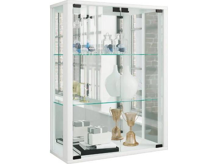 VCM Hängevitrine Wandvitrine Hängevitrine Glasvitrine Udina Spiegel, weiß, Weiß VCM Hängevitrine Wandvitrine Hängevitrine Glasvitrine Udina Spiegel, weiß, Weiß von VCM