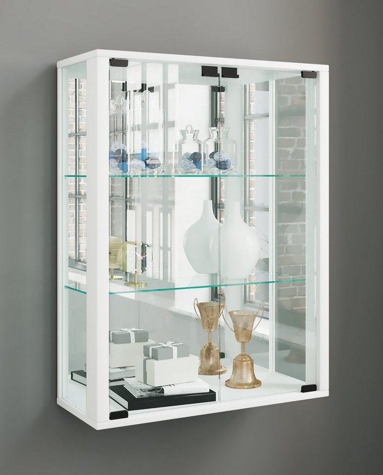 VCM Hängevitrine Wandvitrine Hängevitrine Glasvitrine Udina Spiegel (1-St) von VCM