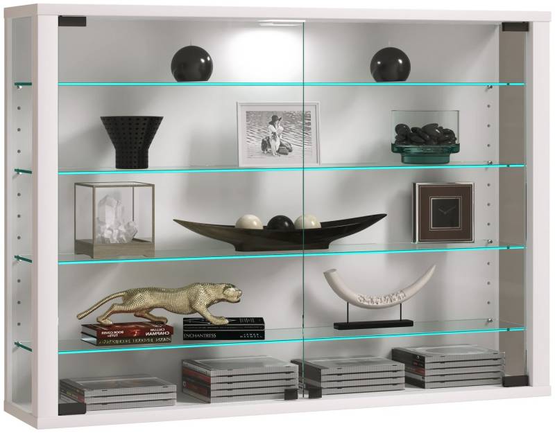 VCM Hängevitrine Wandvitrine Hängevitrine Glasvitrine Vitrosa L von VCM