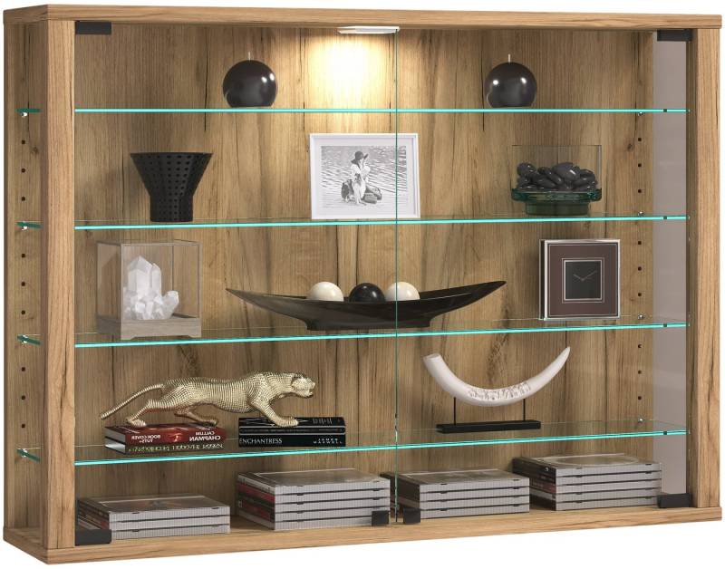 VCM Hängevitrine Wandvitrine Hängevitrine Glasvitrine Vitrosa L von VCM