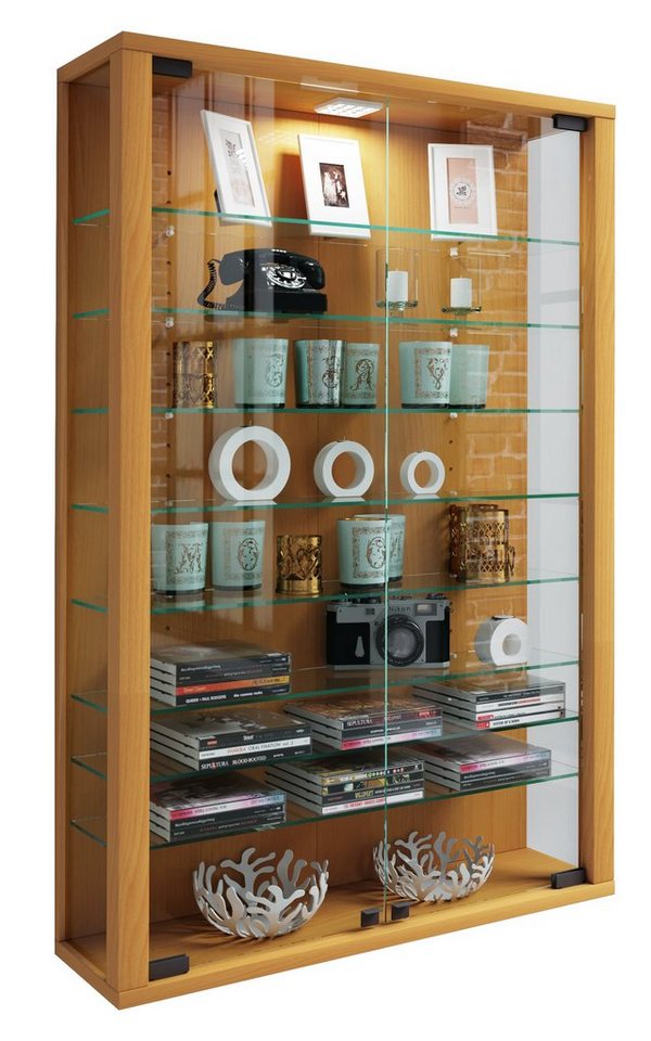 VCM Hängevitrine Wandvitrine Hängevitrine Glasvitrine Vitrosa Mini von VCM