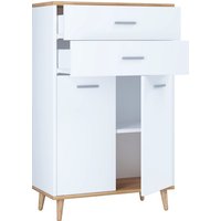 VCM Highboard »Lindas «, BxHxL: 60 x 97 x 28 cm, Holzwerkstoff - braun von VCM