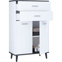 VCM Highboard "Lindas" Weiß/Anthrazit von VCM