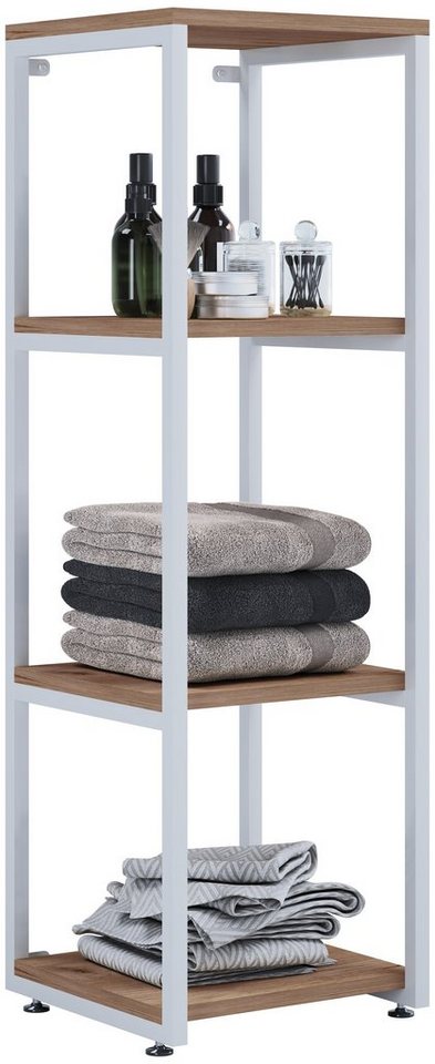VCM Hochschrank Holz Badmöbel Bad Hochschrank Bad Regal Bitila L von VCM