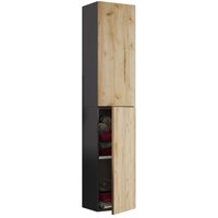 Hochschrank Lendas Anthrazit/Honig-Eiche von VCM