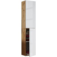 Hochschrank Lendas Honig-Eiche/Weiß von VCM