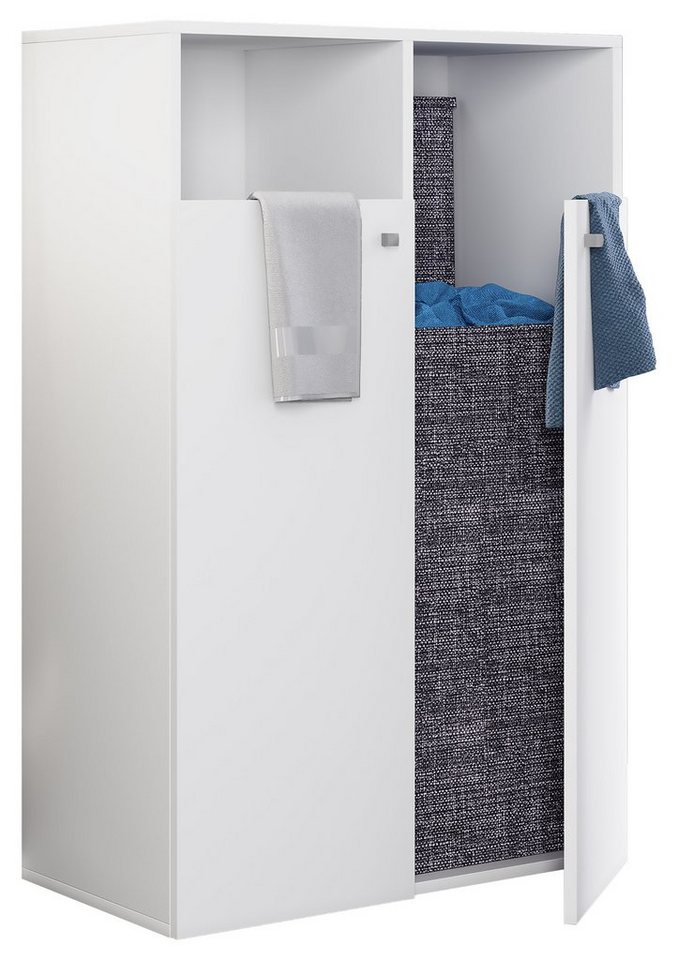 VCM Hochschrank Wäscheschrank Wäschetruhe Wäschebox Dreso XL 2-f von VCM