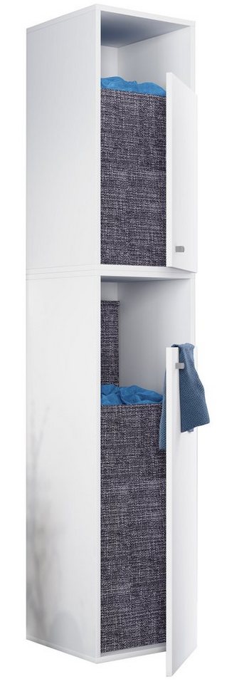 VCM Hochschrank Wäscheschrank Wäschetruhe Wäschebox Dreso XXL 2f (1-St) von VCM