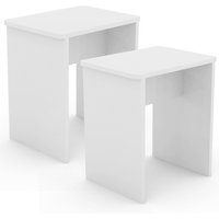 VCM Hocker, BxHxT: 40 x 45 x 30 cm - weiss von VCM