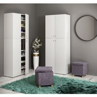 VCM Hocker »Sizos M«, HxL: 40 x 38 cm, max. Belastung: 100 kg - schwarz von VCM