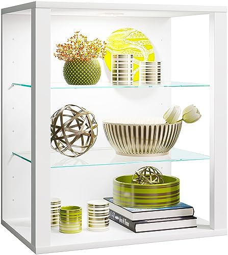 VCM Vitrine hängend | Vitrine ohne Glasfronten | Maße ca. H. 60 x B. 52 x T. 35 cm | Hängevitrine | Modern und platzsparend | Vitrinenschrank - Glasol S VCM Vitrine hängend | Vitrine ohne Glasfronten | Maße ca. H. 60 x B. 52 x T. 35 cm | Hängevitrine | Modern und platzsparend | Vitrinenschrank - Glasol S von VCM