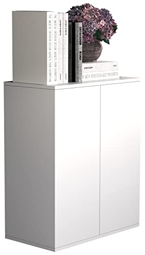 VCM Holz Kommode | Sideboard mit Drehtüren | Maße ca. H. 73 x B. 60 x T. 32 cm - Dalosa 2 von VCM