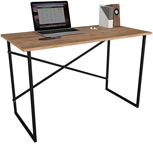 VCM Holz Metall Schreibtisch Computertisch Arbeitstisch Bürotisch Büro Industrie STYL Insasi von VCM