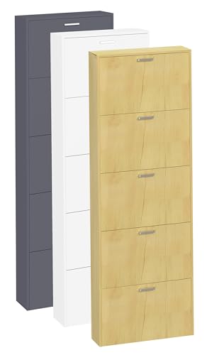 VCM Holz Regal Kipper Schuhregal Schuhschrank Schuhkipper 5 Sulos XL Anthrazit VCM Holz Regal Kipper Schuhregal Schuhschrank Schuhkipper 5 Sulos XL Anthrazit von VCM