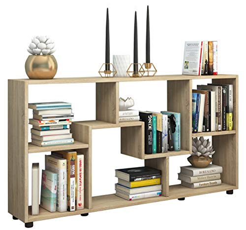 VCM Holz Kommode | Sideboard mit praktischen Fachbodeneinteilung | Raumteiler | Maße ca. H. 62 x B. 117 x T. 20 cm - Pintal von VCM
