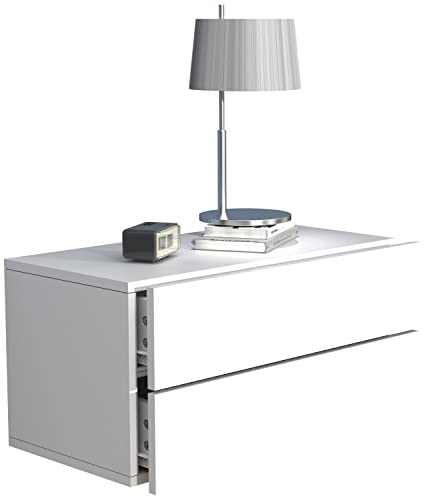 VCM Nachtschrank | Wandschublade | Wandboard | Nachttisch | Maße ca H. 30 x B. 60 x T. 32 cm - Usal L 60 cm Weiß VCM Nachtschrank | Wandschublade | Wandboard | Nachttisch | Maße ca H. 30 x B. 60 x T. 32 cm - Usal L 60 cm Weiß von VCM