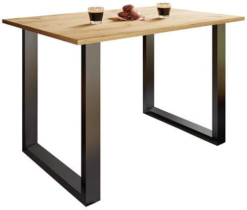 VCM Holzesstisch | H. 76 x B. 140 x T. 80 cm | hochwertiges und massives Fußgestell | Füße aus Eisen | Küchentisch - Xona U VCM Holzesstisch | H. 76 x B. 140 x T. 80 cm | hochwertiges und massives Fußgestell | Füße aus Eisen | Küchentisch - Xona U von VCM