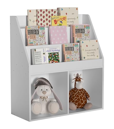 VCM Holzregal | platzsparendes Kinder Regal | Maße: H. 80 x B. 73 x T. 30 cm | Elegantes Regal stehend | Aufbewahrungsbox | Bücherregal | Aufbewahrungsregal - Besira M VCM Holzregal | platzsparendes Kinder Regal | Maße: H. 80 x B. 73 x T. 30 cm | Elegantes Regal stehend | Aufbewahrungsbox | Bücherregal | Aufbewahrungsregal - Besira M von VCM