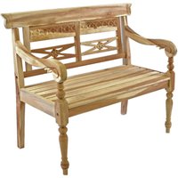 VCM Kinder Gartenbank braun Holz B/H/L: ca. 40x64x80 cm von VCM