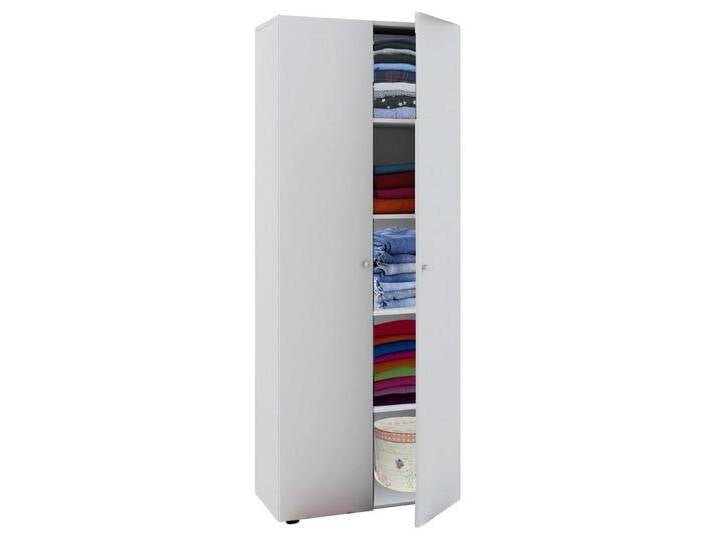 VCM Kleiderschrank Kleiderschrank Jugendschrank Vandol Drehtüren, weiß, Weiß von VCM
