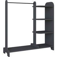 VCM Kleiderschrank »Lempu«, BxHxT: 106 x 110 x 35 cm - grau von VCM