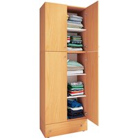 VCM Kleiderschrank »Lona«, BxHxL: 39 x 200 x 70 cm, Holzwerkstoff - braun von VCM