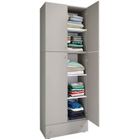 VCM Kleiderschrank »Lona«, BxHxT: 39 x 200 x 70 cm, Holzwerkstoff - grau von VCM