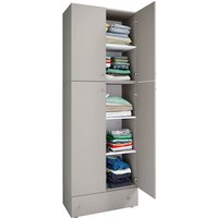 VCM Kleiderschrank »Lona«, BxHxL: 39 x 200 x 70 cm, Holzwerkstoff - grau von VCM