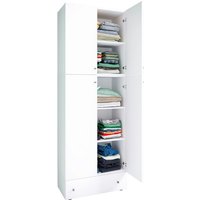 VCM Kleiderschrank »Lona«, BxHxT: 39 x 200 x 70 cm, Holzwerkstoff - weiss von VCM