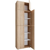 VCM Kleiderschrank »Lona«, BxHxL: 39 x 223 x 70 cm, Holzwerkstoff - braun von VCM