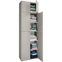 VCM Kleiderschrank »Lona«, BxHxL: 39 x 223 x 70 cm, Holzwerkstoff - grau von VCM