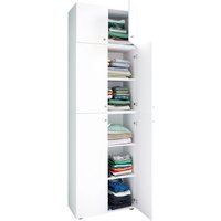 VCM Kleiderschrank »Lona«, BxHxT: 39 x 223 x 70 cm, Holzwerkstoff - weiss von VCM