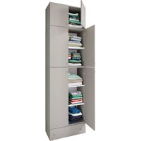 VCM Kleiderschrank »Lona«, BxHxL: 39 x 240 x 70 cm, Holzwerkstoff - grau von VCM