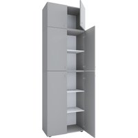 Kleiderschrank "Lona XXL" Drehtüren | Mit Aufsatz Grau Kleiderschrank "Lona XXL" Drehtüren | Mit Aufsatz Grau von VCM