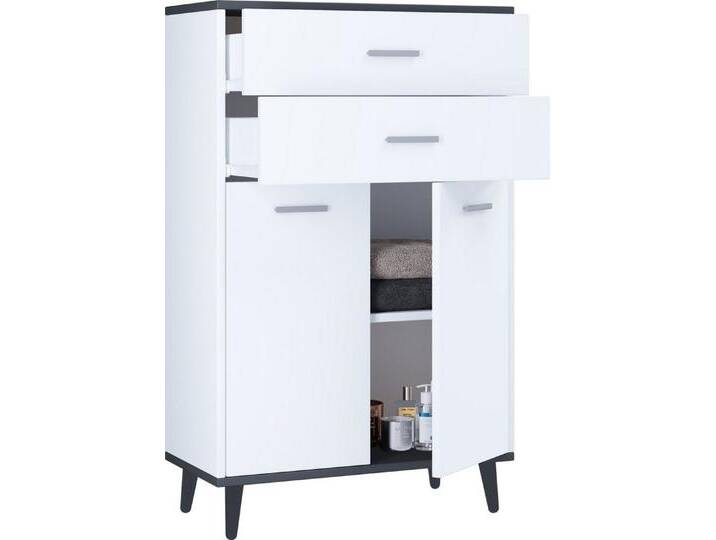 VCM Kommode Holz Highboard Kommode Schublade Lindas, schwarz VCM Kommode Holz Highboard Kommode Schublade Lindas, schwarz von VCM