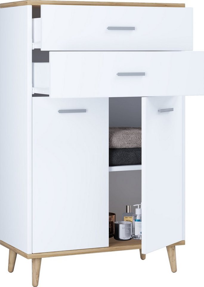 VCM Kommode Holz Highboard Kommode Schublade Lindas von VCM