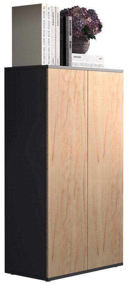VCM Kommode Holz Kommode Sideboard Anrichte Dalosa 3 Drehtüren von VCM