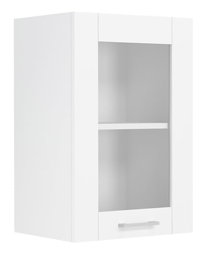 VCM Küchenschrank hängend | Maße ca. H. 60 x B. 40 x T. 31 cm | Hängeschrank mit Glas im Landhaus Stil | Küchenmöbel – Colura von VCM