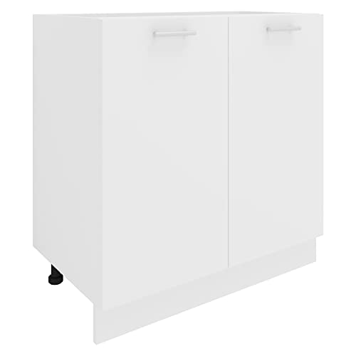 VCM Küchenschrank | Maße ca. H. 82 x B. 80 x. T. 46 cm | Unterschrank mit Zwei Drehtüren | Küchenmöbel - Esilo von VCM