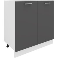 Küchenschrank Breite 80 cm Drehtüren Unterschrank Küche Küchenmöbel Esilo von VCM
