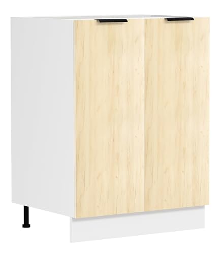 VCM Küchenschrank | Maße ca. H. 82 x B. 60 x. T. 46 cm | Unterschrank mit Zwei Drehtüren | Küchenmöbel - Fasola von VCM