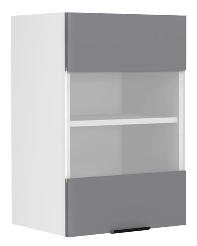 VCM Küchenschrank hängend | Maße ca. H. 60 x B. 40 x T. 31 cm | Hängeschrank mit Glas | Küchenmöbel – Fasola von VCM
