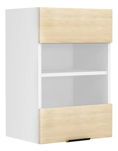 VCM Küchenschrank hängend | Maße ca. H. 60 x B. 40 x T. 31 cm | Hängeschrank mit Glas | Küchenmöbel – Fasola von VCM