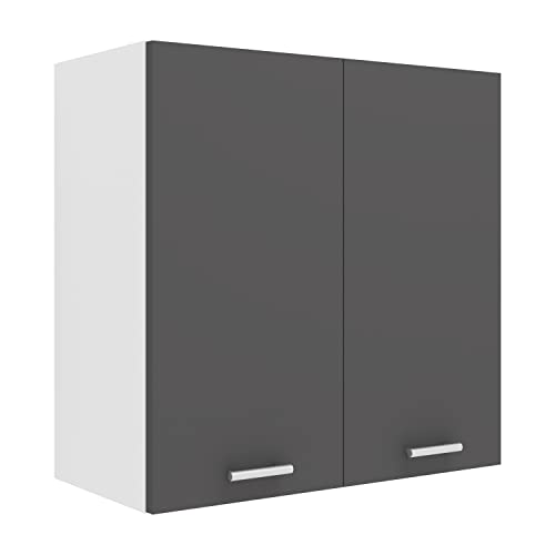 VCM Küchenschrank hängend | Maße ca. H. 60 x B. 60 x T. 31 cm | Hängeschrank mit Zwei Fächern | Küchenmöbel – Esilo von VCM