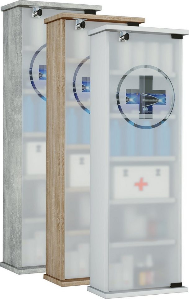 VCM Medizinschrank Medizinschrank Arzneischrank Gusal abschließbar von VCM