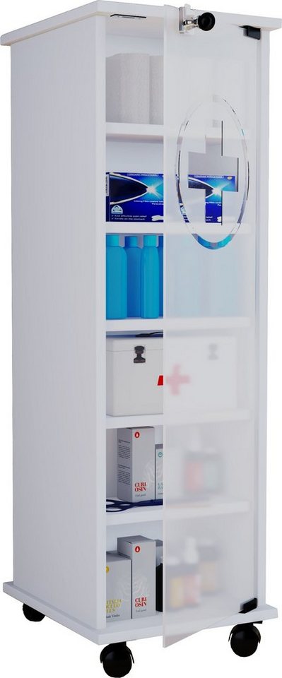 VCM Medizinschrank Medizinschrank Arzneischrank Nilusa abschließbar VCM Medizinschrank Medizinschrank Arzneischrank Nilusa abschließbar von VCM